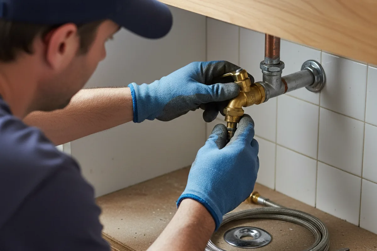 Shutoff valve and fitting work during Repiping in Gas City